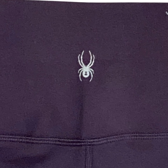 Spyder Active/Sport Leggings L Purple High Waisted Stretch Pockets Comfort NWT - Picture 7 of 9